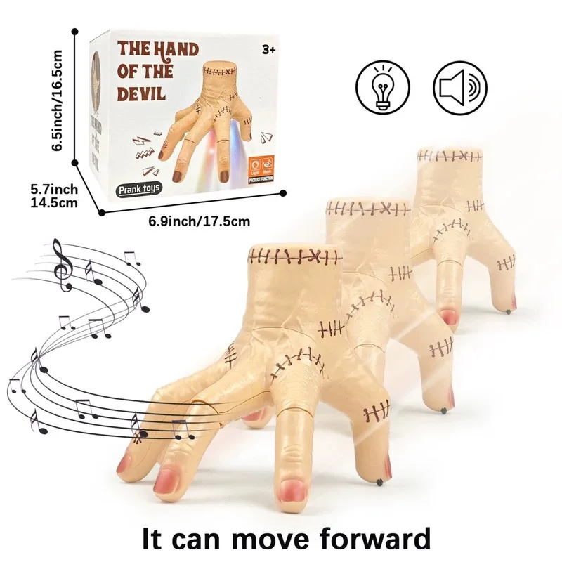 Новые аниме-фильмы Среда Аддамс, электрическая модель для косплея, рука Аддамс, семейный костюм для Хэллоуина, реквизит, страшная игрушка-шалость
Новые аниме-фильмы Среда Аддамс, электрическая модель для косплея, рука Аддамс, семейный костюм для Хэллоуина, реквизит, страшная игрушка-шалость