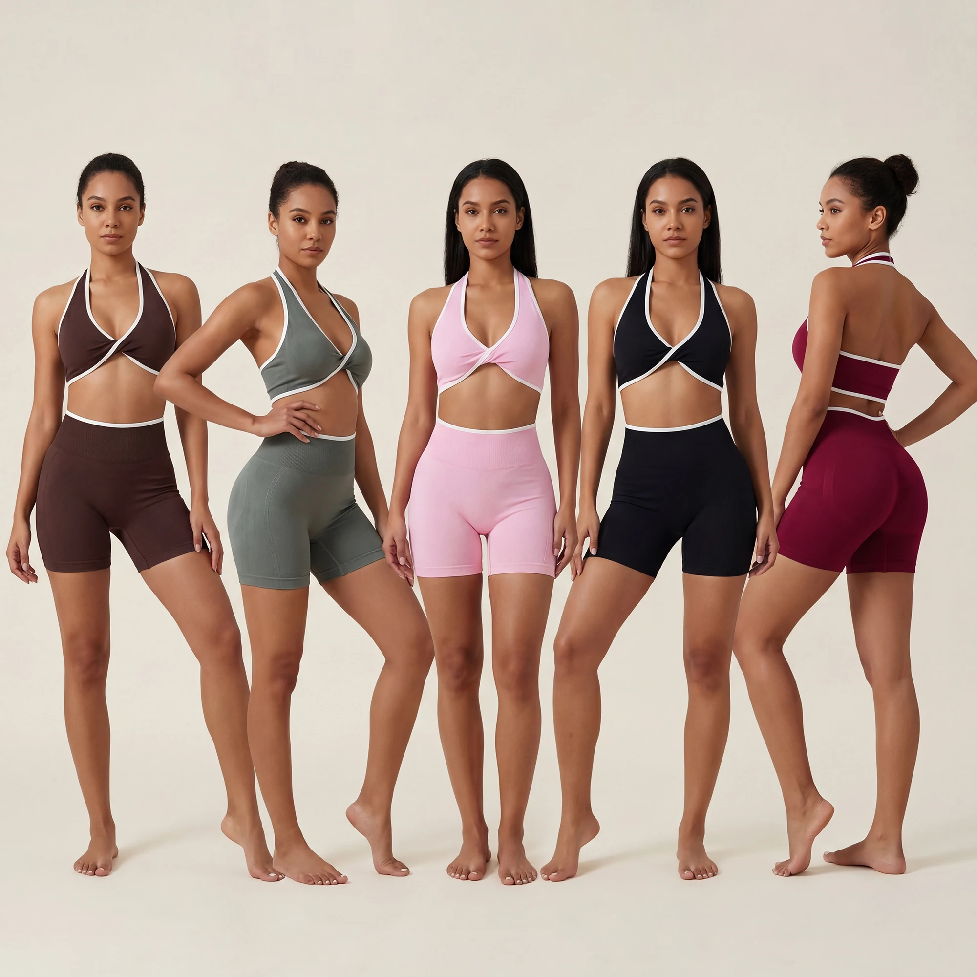 Women's Seamless Sports Bra Vest High Elasticity Gym Bra Sports Shorts Set Splicing Gathering Running Fitness Hip Lifting
Women's Seamless Sports Bra Vest High Elasticity Gym Bra Sports Shorts Set Splicing Gathering Running Fitness Hip Lifting