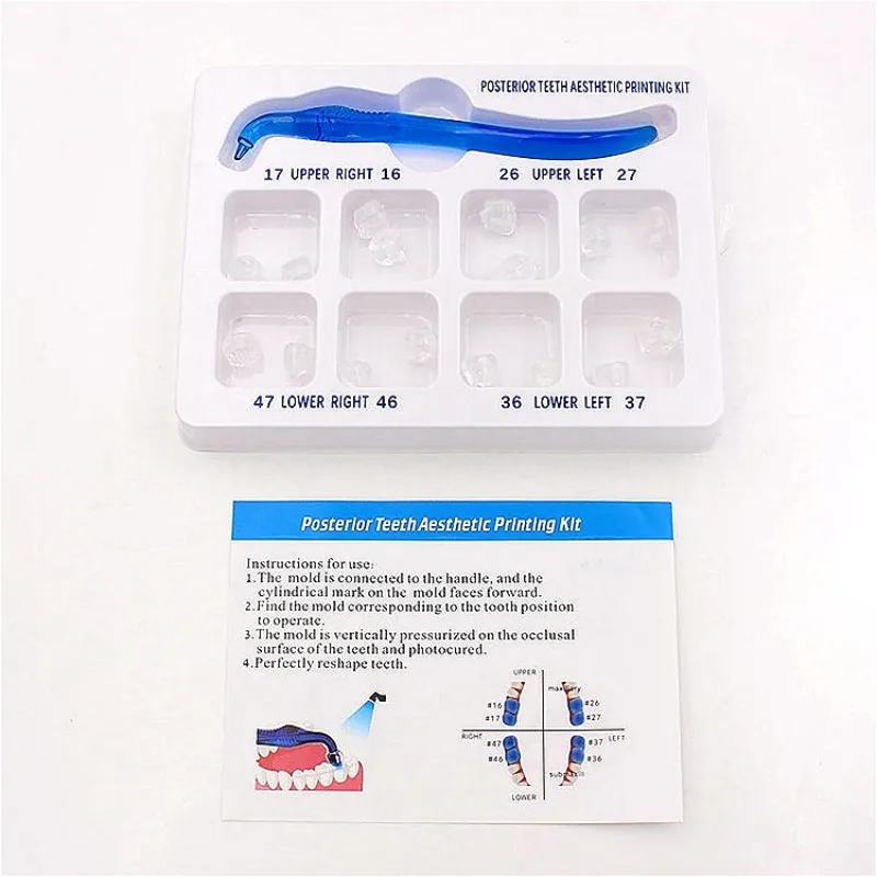 Professional Posteriors Teeth Aesthetics Printing Kit for Light Cure Composites Lab Restorations Filling Tools/printing Tool
Professional Posteriors Teeth Aesthetics Printing Kit for Light Cure Composites Lab Restorations Filling Tools/printing Tool