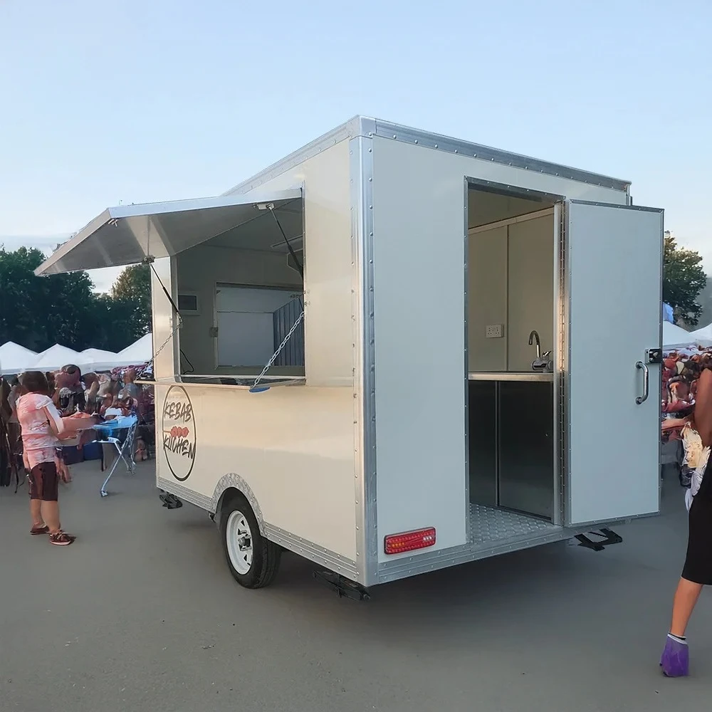 Wholesale Price square Food Truck Kebab Food Trailers Fully Equipped for Usa Food Cart with Refrigerator
Wholesale Price square Food Truck Kebab Food Trailers Fully Equipped for Usa Food Cart with Refrigerator
