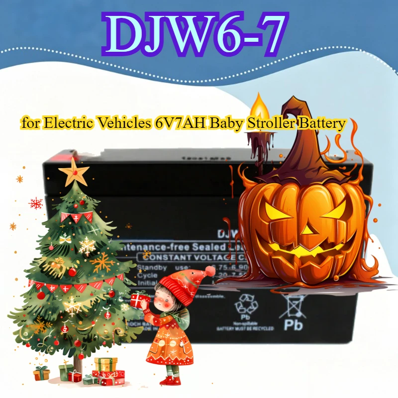 DJW6-7 6V 7.0AH Storage Battery Maintenance Free for Electric Vehicles 6V7AH Baby Stroller Battery
DJW6-7 6V 7.0AH Storage Battery Maintenance Free for Electric Vehicles 6V7AH Baby Stroller Battery