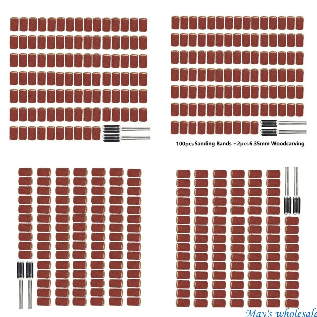 102Pcs Sanding Drums Kits Drum Sander for Drill Sanding Band Sleeves with Drum Mandrels for Rotary Abrasive Tool 448A
102Pcs Sanding Drums Kits Drum Sander for Drill Sanding Band Sleeves with Drum Mandrels for Rotary Abrasive Tool 448A