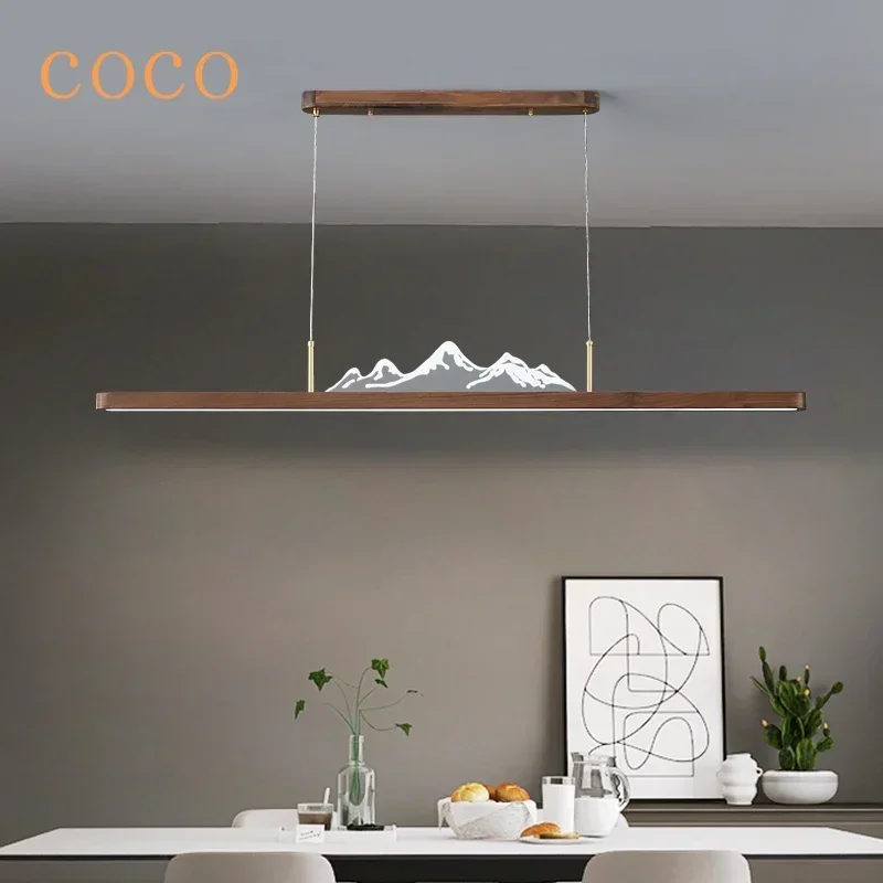 Modern minimalist one character long bar counter restaurant pendant light LED Zen landscape tea room tea table decoration light
Modern minimalist one character long bar counter restaurant pendant light LED Zen landscape tea room tea table decoration light