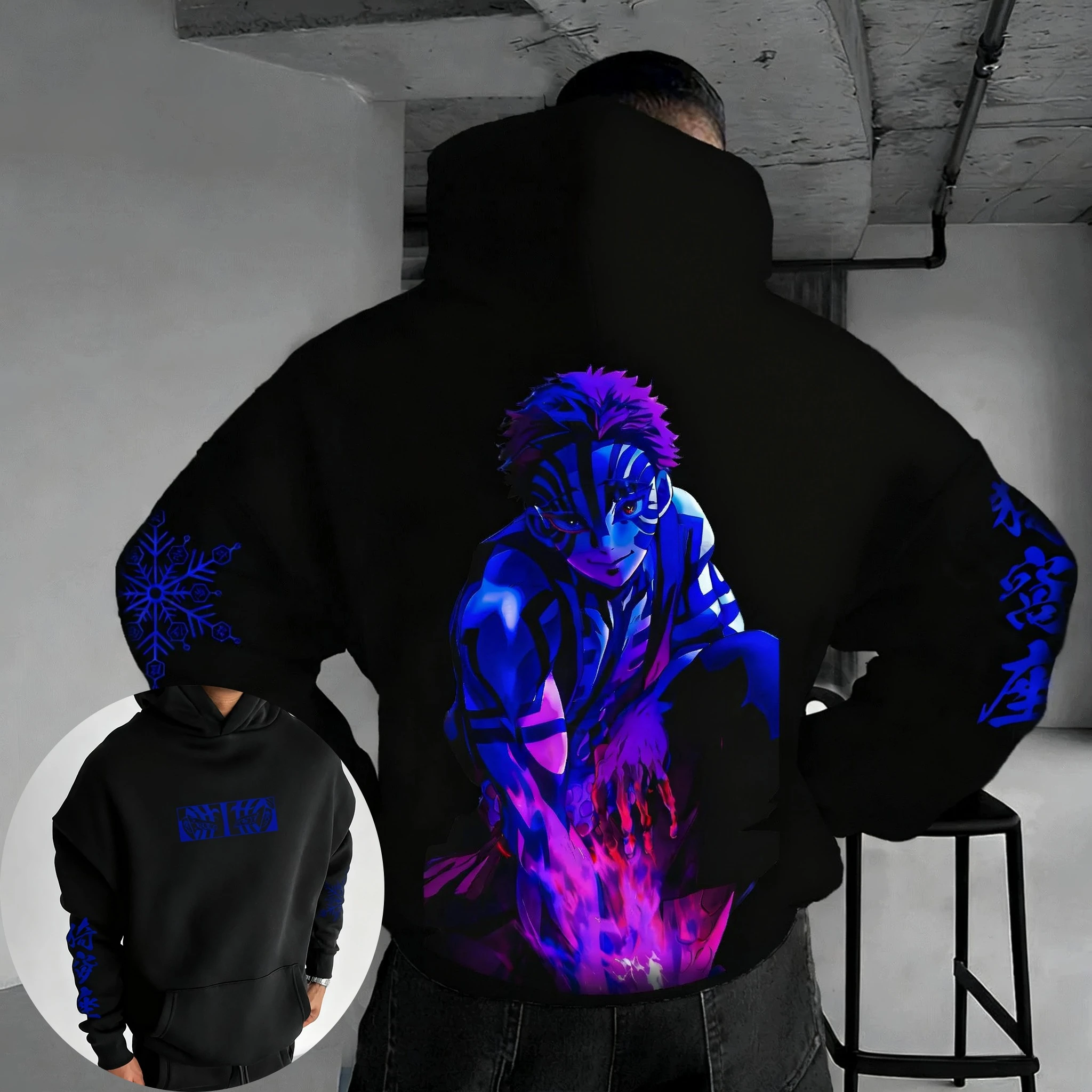 Demon Slayer Anime Akaza Printed Hoodie 2025 Autumn/Winter New American Hip-hop Casual Loose Parent Child Top for Men and Women
Demon Slayer Anime Akaza Printed Hoodie 2025 Autumn/Winter New American Hip-hop Casual Loose Parent Child Top for Men and Women