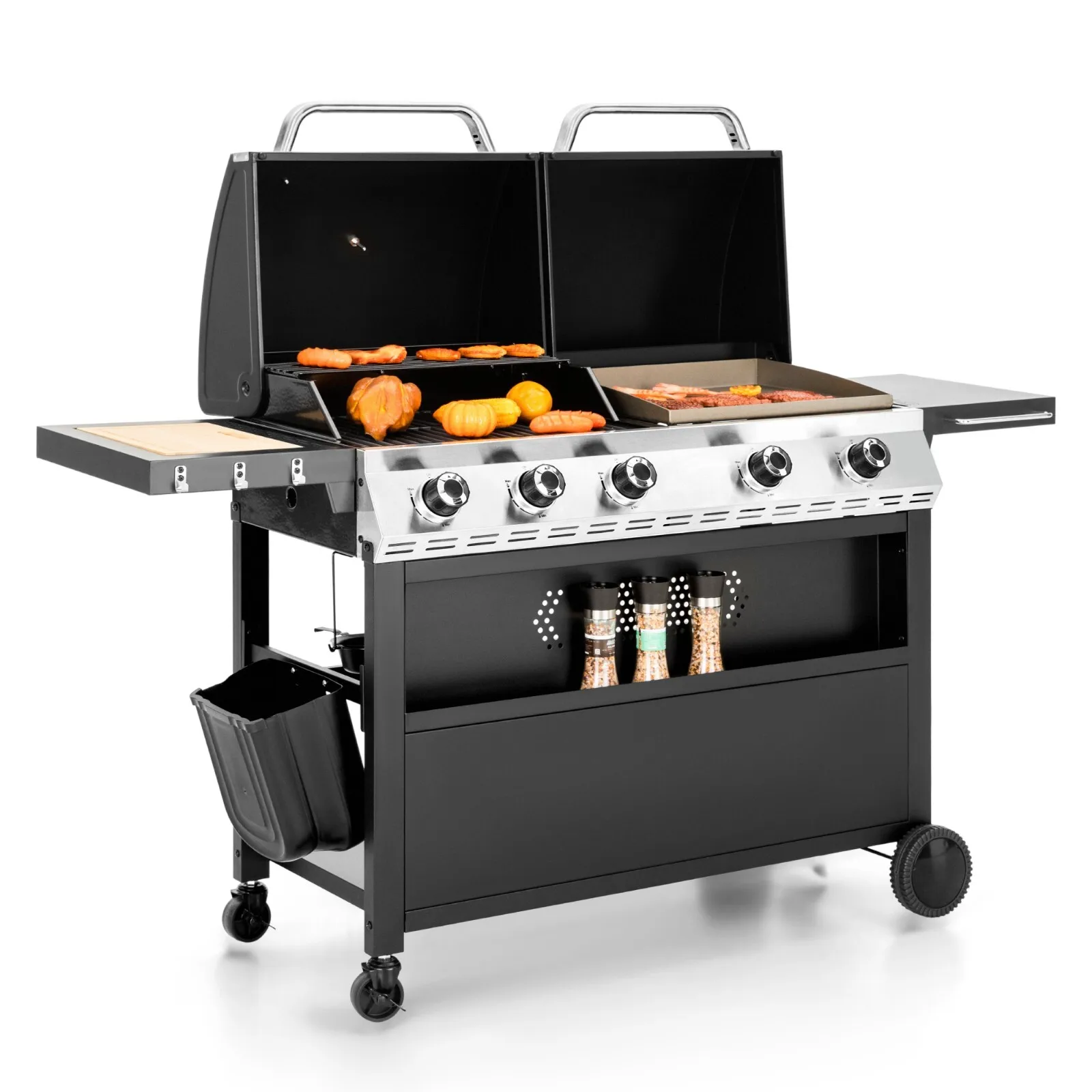 5-Burner Stainless Steel Gas Griddle Grill with 54000BTU 696sq in Patio BBQ
5-Burner Stainless Steel Gas Griddle Grill with 54000BTU 696sq in Patio BBQ