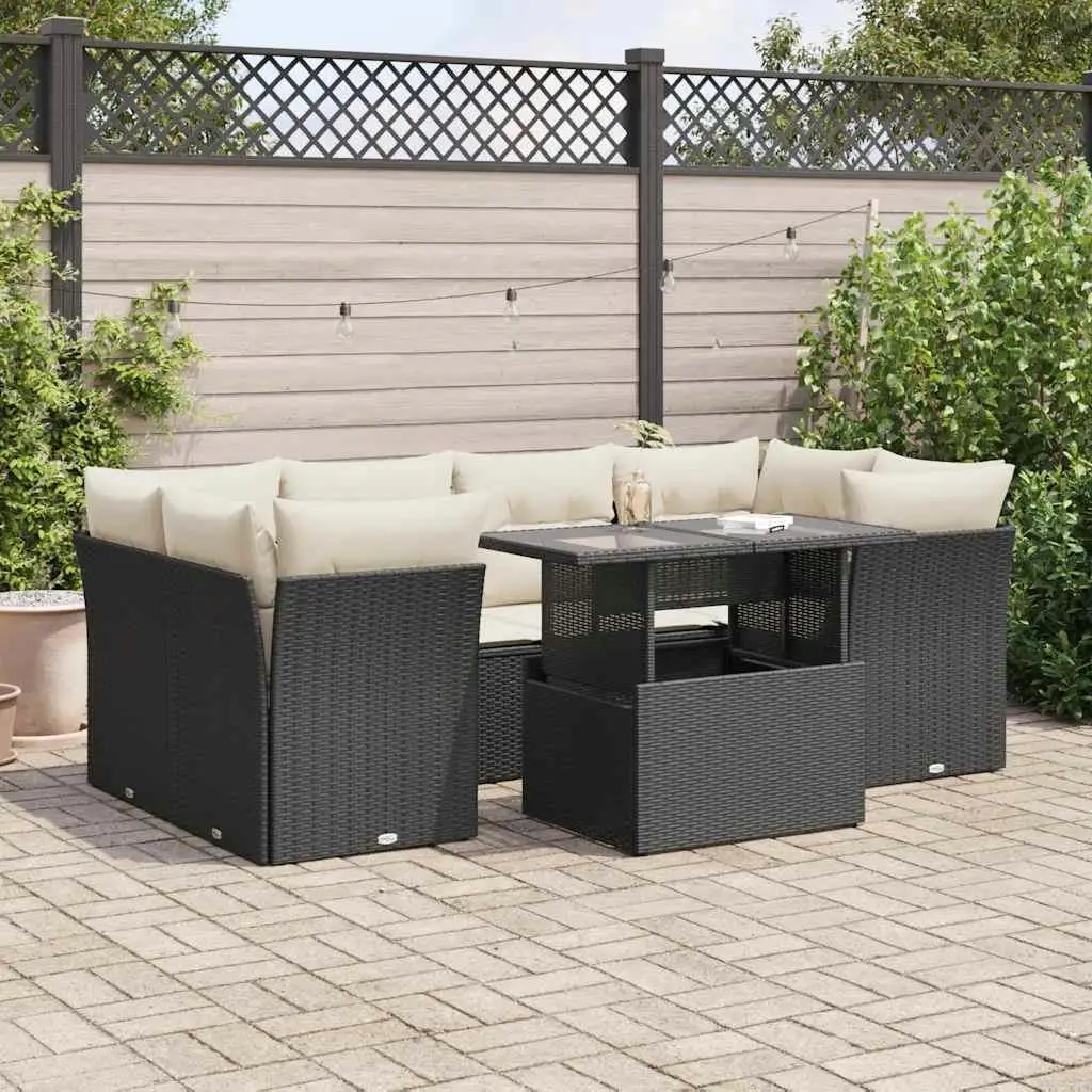Stylish Black Garden Sofa Set Outdoor Furniture Comfortable Seating for Patio Balcony Yard Decor
Stylish Black Garden Sofa Set Outdoor Furniture Comfortable Seating for Patio Balcony Yard Decor