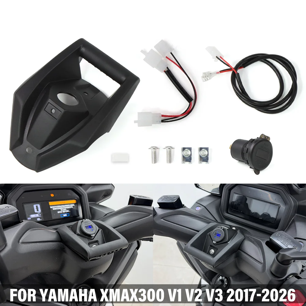 FOR YAMAHA XMAX300 X-MAX300 Motorcycle GPS Phone Navigation Bracket Wireless With Socket Charger USB FOR XMAX250 XMAX125 XMAX400
FOR YAMAHA XMAX300 X-MAX300 Motorcycle GPS Phone Navigation Bracket Wireless With Socket Charger USB FOR XMAX250 XMAX125 XMAX400