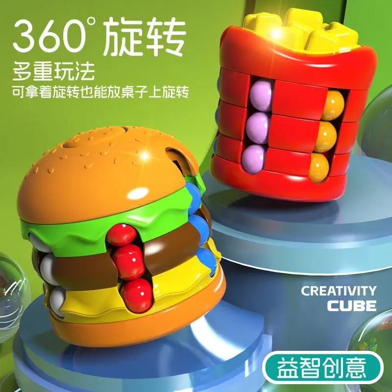 Hamburgers French Fries Magic Beans Cubes Children's Educational Toys Creative Gyroscopes Logical Spatial Thinking Hands-on
Hamburgers French Fries Magic Beans Cubes Children's Educational Toys Creative Gyroscopes Logical Spatial Thinking Hands-on