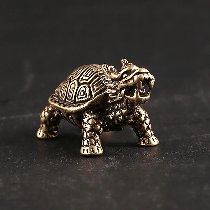 3D Brass Dragon Turtle Casting Statue Mini Animal Metal Figurine Home Decor Desktop Craft Sculpture Landscaping Decoration Gift
3D Brass Dragon Turtle Casting Statue Mini Animal Metal Figurine Home Decor Desktop Craft Sculpture Landscaping Decoration Gift