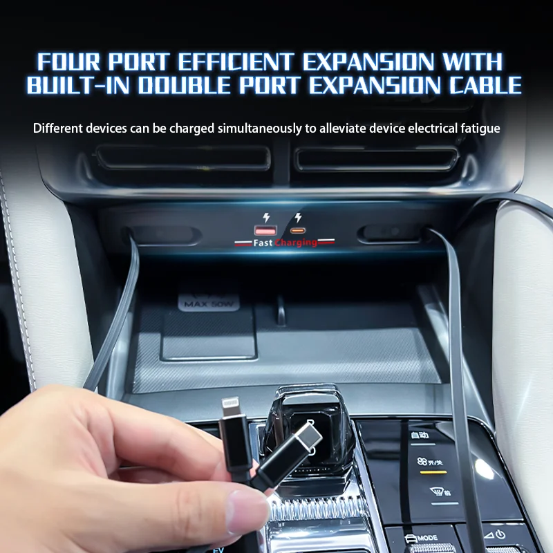 2023-2025 для BYD Seal U автомобильное быстрое зарядное устройство док-станция 130 Вт прикуриватель разветвитель USB конвертер
2023-2025 для BYD Seal U автомобильное быстрое зарядное устройство док-станция 130 Вт прикуриватель разветвитель USB конвертер