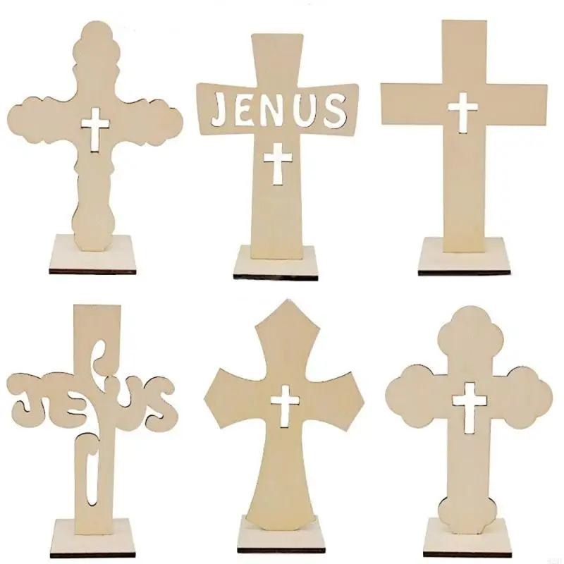 92MF 10Pack Unfinished Wood Crosses With Stands For DIY Projects And Faithful Decorations Ornament
92MF 10Pack Unfinished Wood Crosses With Stands For DIY Projects And Faithful Decorations Ornament