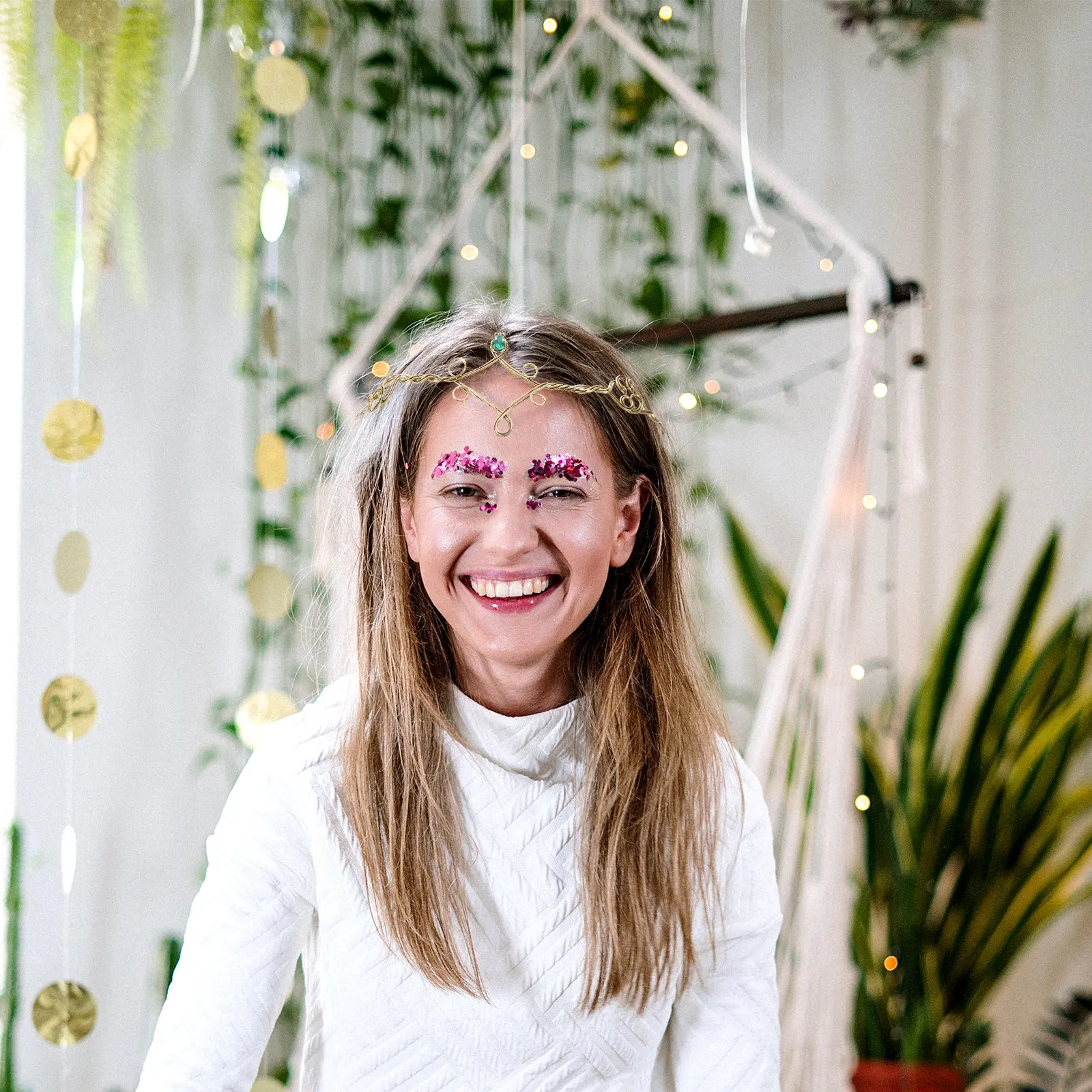 Vintage Gold Metal Headband for Women Lightweight Elegant Hair Accessory for Wedding Bridal Party Birthday Graduation Masquerade
Vintage Gold Metal Headband for Women Lightweight Elegant Hair Accessory for Wedding Bridal Party Birthday Graduation Masquerade