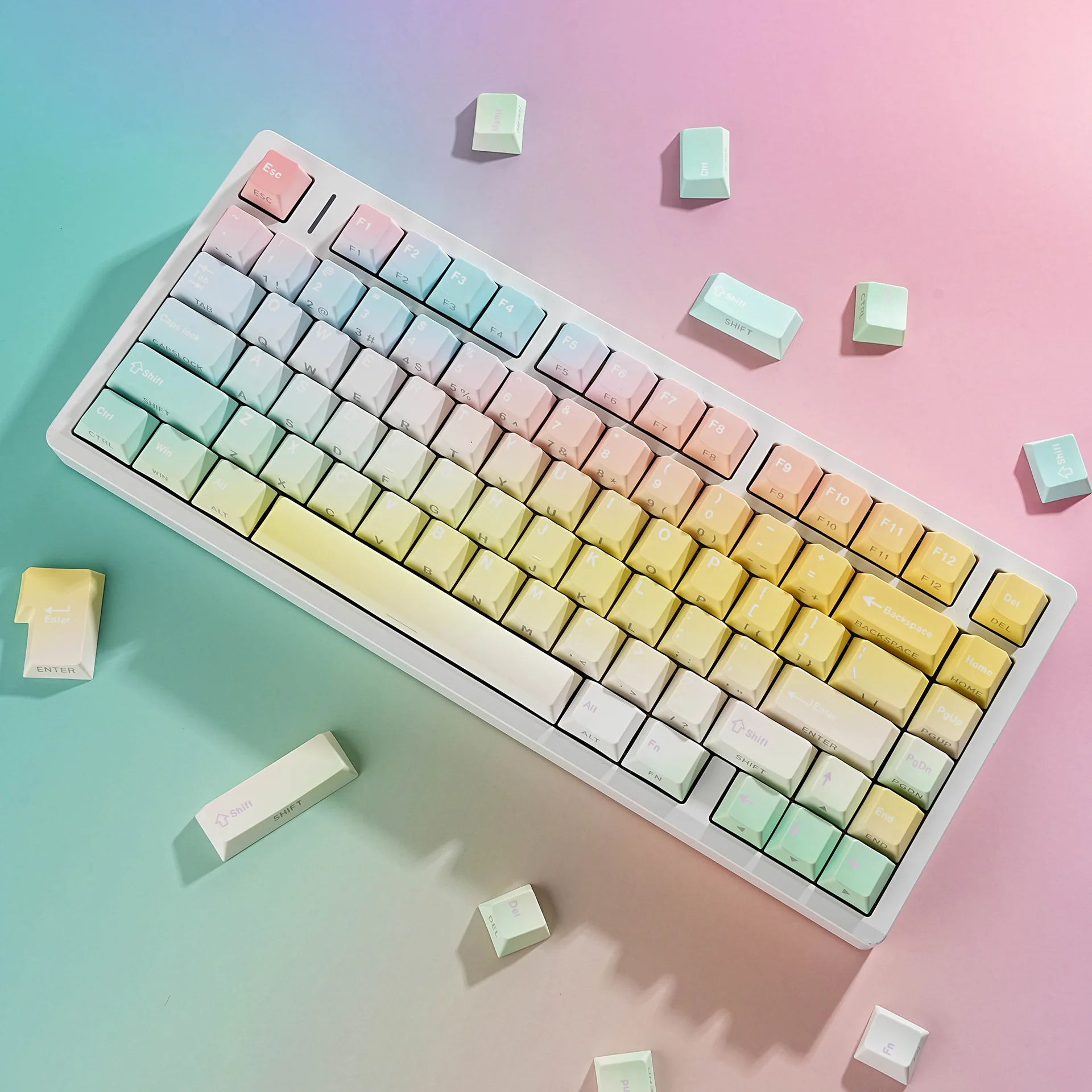 Keycap Macaron Double Engraving Transmission Pbt Original Full Set of Keycaps Korean Russian German Western Grammar UK Hebrew
Keycap Macaron Double Engraving Transmission Pbt Original Full Set of Keycaps Korean Russian German Western Grammar UK Hebrew