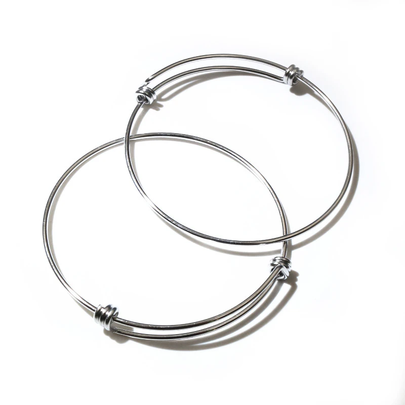 2pcs/Lot 316 Stainless Steel Adjustable Round Circle Bangle Bracelet DIY Jewelry Making Accessories
2pcs/Lot 316 Stainless Steel Adjustable Round Circle Bangle Bracelet DIY Jewelry Making Accessories