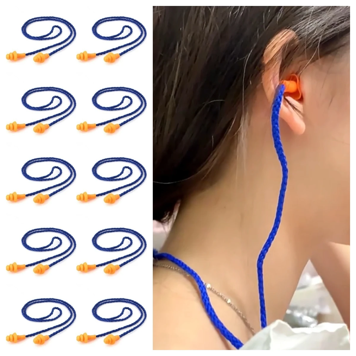 10Pcs Christmas Tree Shaped Silicone Earplugs with Cord - Noise Reduction for Industrial Sleeping Studying Waterproof & Reusable
10Pcs Christmas Tree Shaped Silicone Earplugs with Cord - Noise Reduction for Industrial Sleeping Studying Waterproof & Reusable
