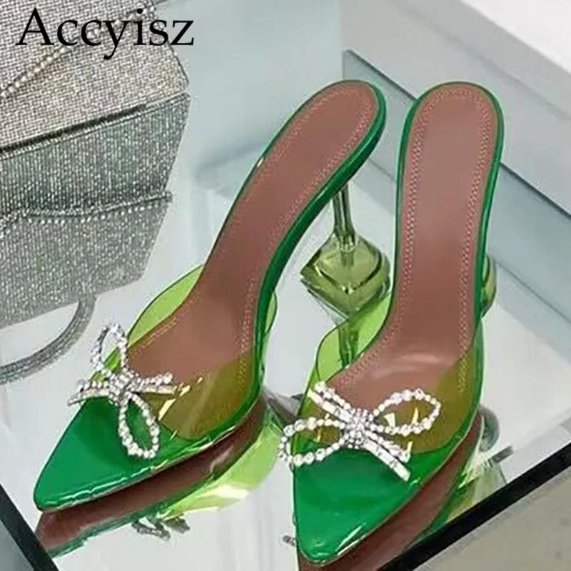 Summer Pointed Open Toe Simple Crystal Decoration High Heel Sandals Transparent PVC Slippers Women's Outdoor Party Dress Shoes
Summer Pointed Open Toe Simple Crystal Decoration High Heel Sandals Transparent PVC Slippers Women's Outdoor Party Dress Shoes