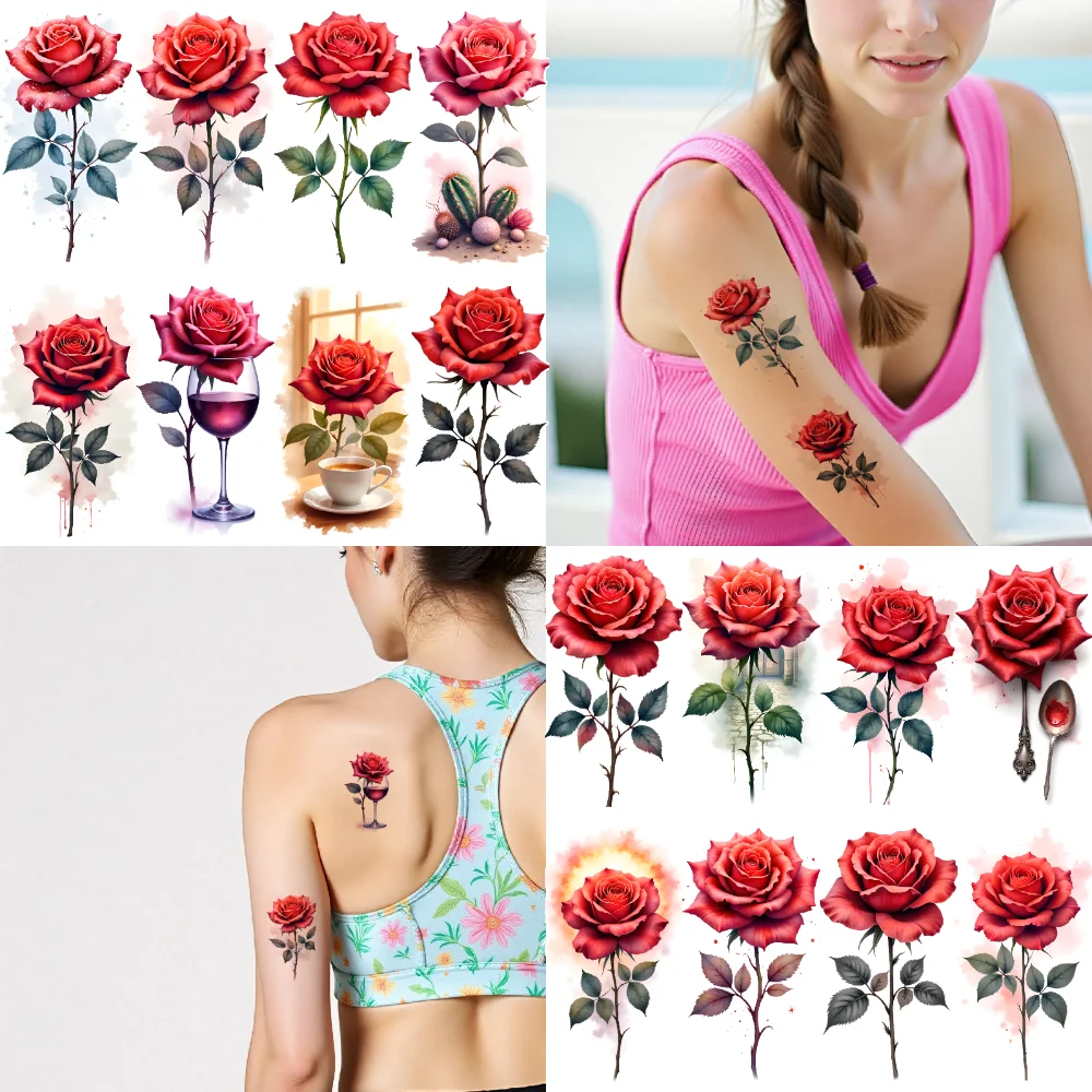 9pcs Temporary Tattoo Rose Tattoos Temporary Tattoo Stickers Flower Tattoos Watercolor For Ladies Cheeks
9pcs Temporary Tattoo Rose Tattoos Temporary Tattoo Stickers Flower Tattoos Watercolor For Ladies Cheeks