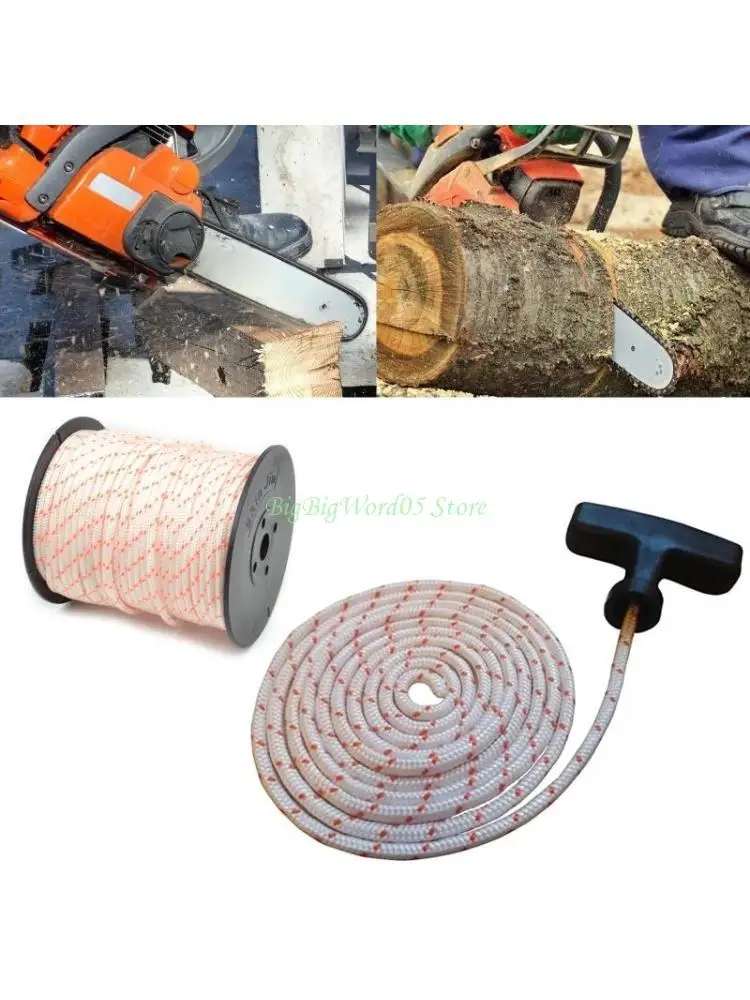 24TE 50m 3mm Nylon Pull Starter Rope Recoil Engine Start Cord for 430/520 Trimmer Cutter Chainsaws Lawn Mower
24TE 50m 3mm Nylon Pull Starter Rope Recoil Engine Start Cord for 430/520 Trimmer Cutter Chainsaws Lawn Mower