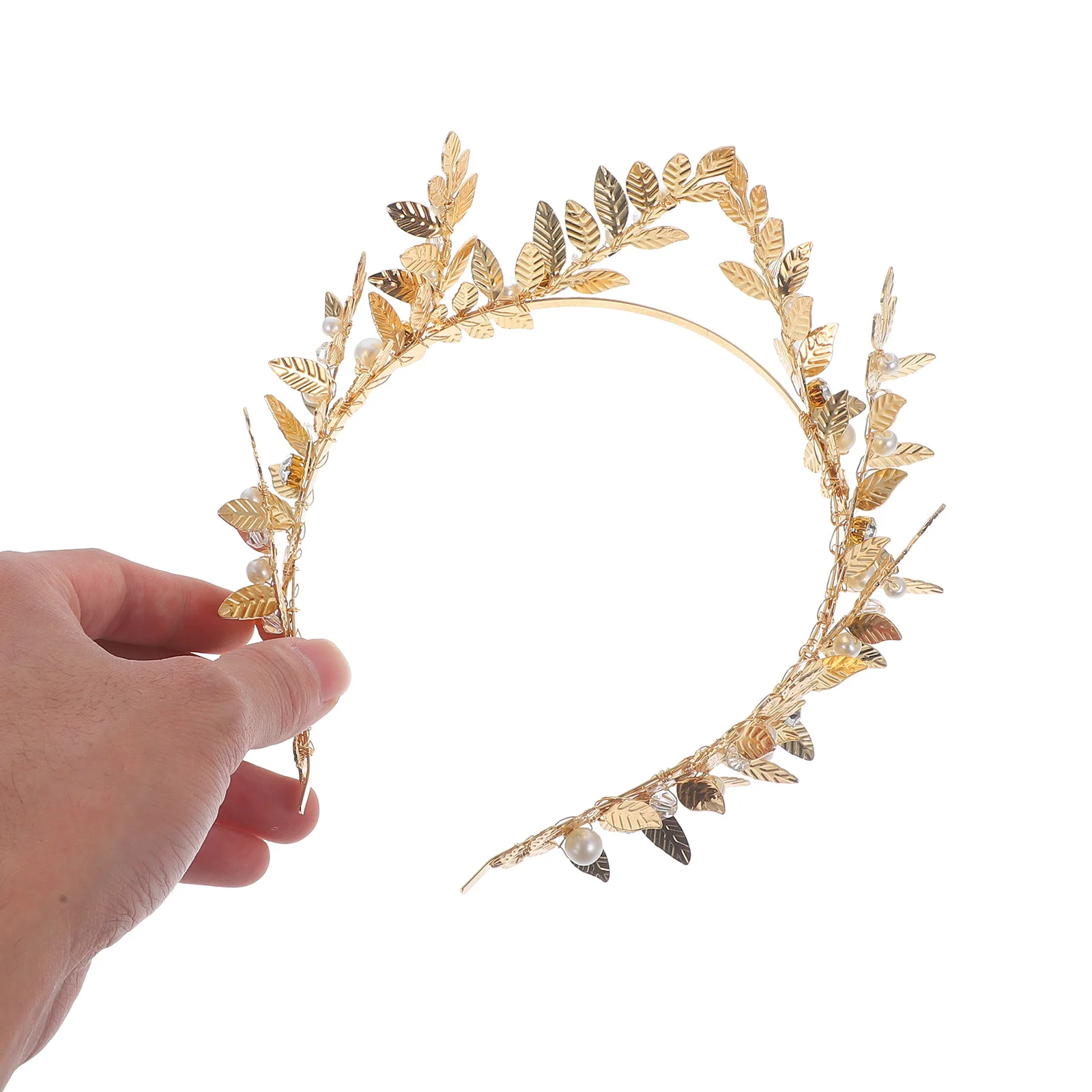 Elegant Pearl Bride Stereoscopic Leaf Design Bridal Diy Headband Tiara Hair Stereoscopic Leaf Headband Accessory Gold
Elegant Pearl Bride Stereoscopic Leaf Design Bridal Diy Headband Tiara Hair Stereoscopic Leaf Headband Accessory Gold