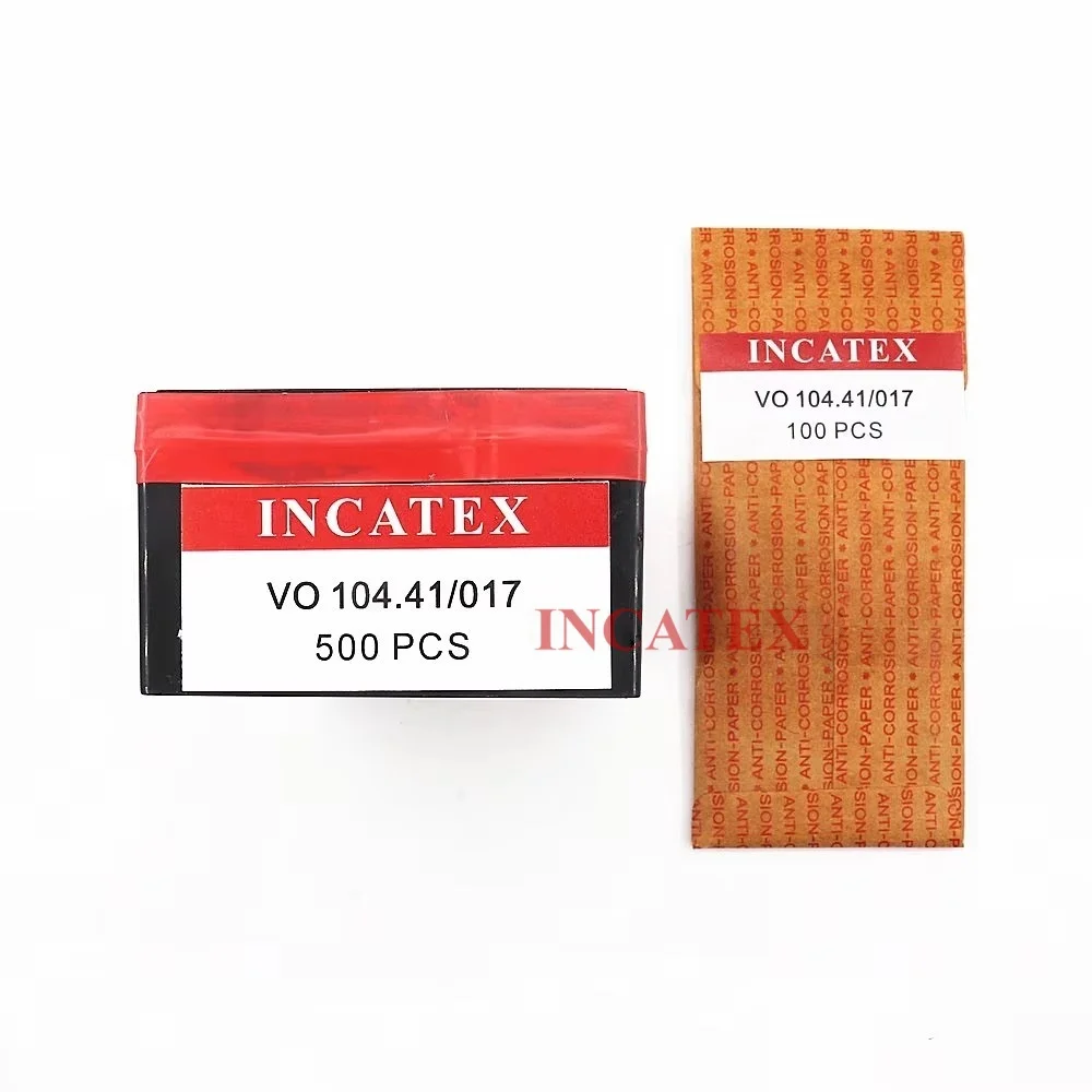 500 Pcs Incatex Knitting Needle VO 104.41/017 For Circular Knitting Machine 28G Needle
500 Pcs Incatex Knitting Needle VO 104.41/017 For Circular Knitting Machine 28G Needle