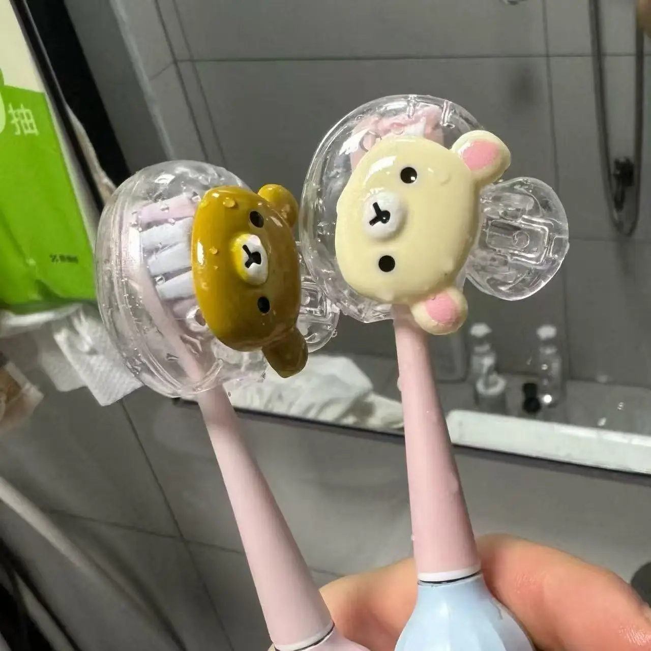 New Rilakkuma Kawaii Toothbrush Head Protective Cover Portable Travel Dust Cover Bathroom Clip Can Drain Toothbrush Storage.
New Rilakkuma Kawaii Toothbrush Head Protective Cover Portable Travel Dust Cover Bathroom Clip Can Drain Toothbrush Storage.