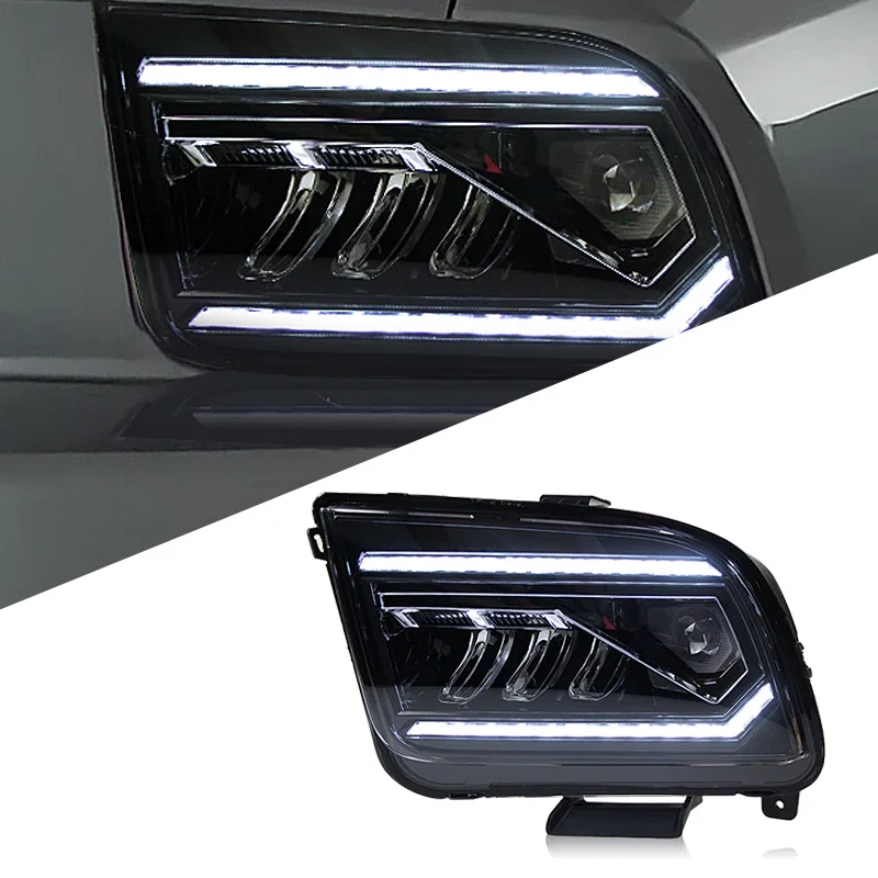 Автомобильные светодиодные фары в сборе для Ford Mustang 2005-2009, авто противотуманные фары DRL, стоп-сигнал, указатель поворота Plug and Play
Автомобильные светодиодные фары в сборе для Ford Mustang 2005-2009, авто противотуманные фары DRL, стоп-сигнал, указатель поворота Plug and Play