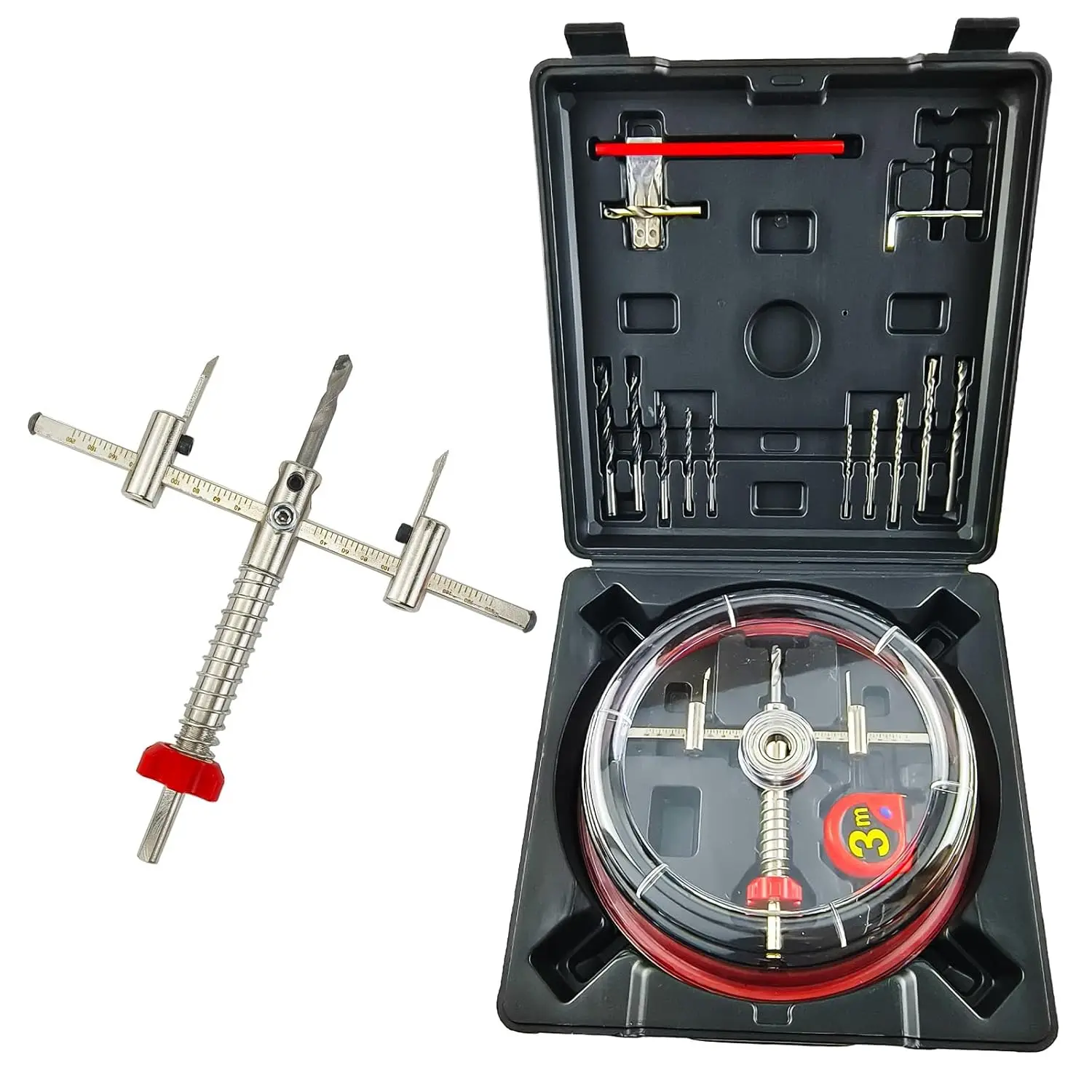 Набор регулируемых коронок для вырезания отверстий от 1-5/8 дюйма до 8 дюймов (40-200 мм) с пылезащитным колпаком из АБС-пластика для встраиваемых светильников в гипсокартон и потолочные плиты
Набор регулируемых коронок для вырезания отверстий от 1-5/8 дюйма до 8 дюймов (40-200 мм) с пылезащитным колпаком из АБС-пластика для встраиваемых светильников в гипсокартон и потолочные плиты
