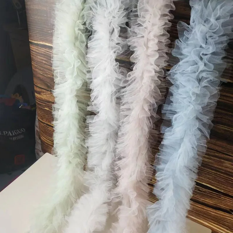 Fluffy multi-layer three-dimensional pleated clothing lace DIY collar wrap chest hat dress skirt hem sewing handicraft material
Fluffy multi-layer three-dimensional pleated clothing lace DIY collar wrap chest hat dress skirt hem sewing handicraft material