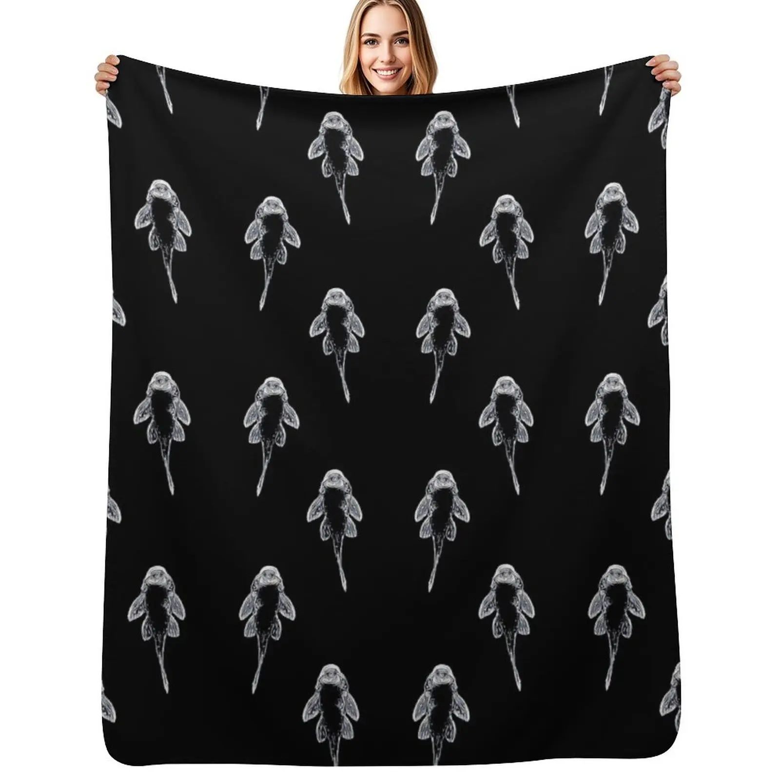 Pleco Plecostomus Sucker Fish Throw Blanket Ultra Plush Cozy Blanket for Napping Sleeping
Pleco Plecostomus Sucker Fish Throw Blanket Ultra Plush Cozy Blanket for Napping Sleeping