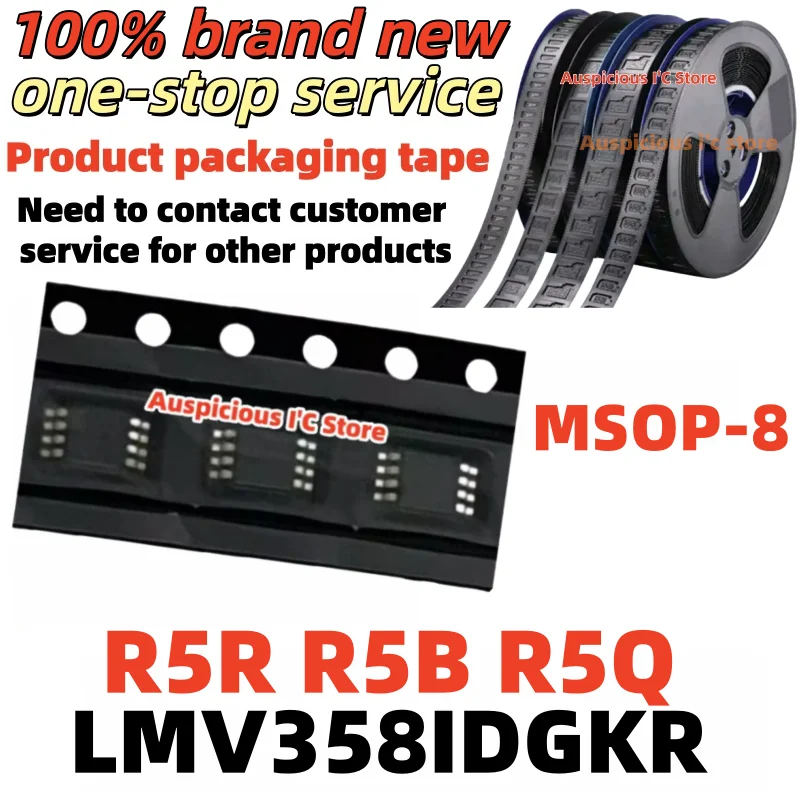 (5pcs) Brand new LMV358IDGKR LMV358IDGK LMV358 R5R R5B R5Q msop-8
(5pcs) Brand new LMV358IDGKR LMV358IDGK LMV358 R5R R5B R5Q msop-8