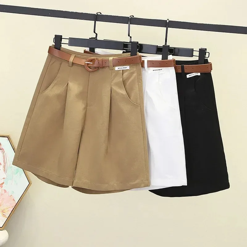 Summer Women's Shorts High Waist Solid Wide-leg Short Pants Korea fashion Loose Casual denim Shorts Women 2024
Summer Women's Shorts High Waist Solid Wide-leg Short Pants Korea fashion Loose Casual denim Shorts Women 2024