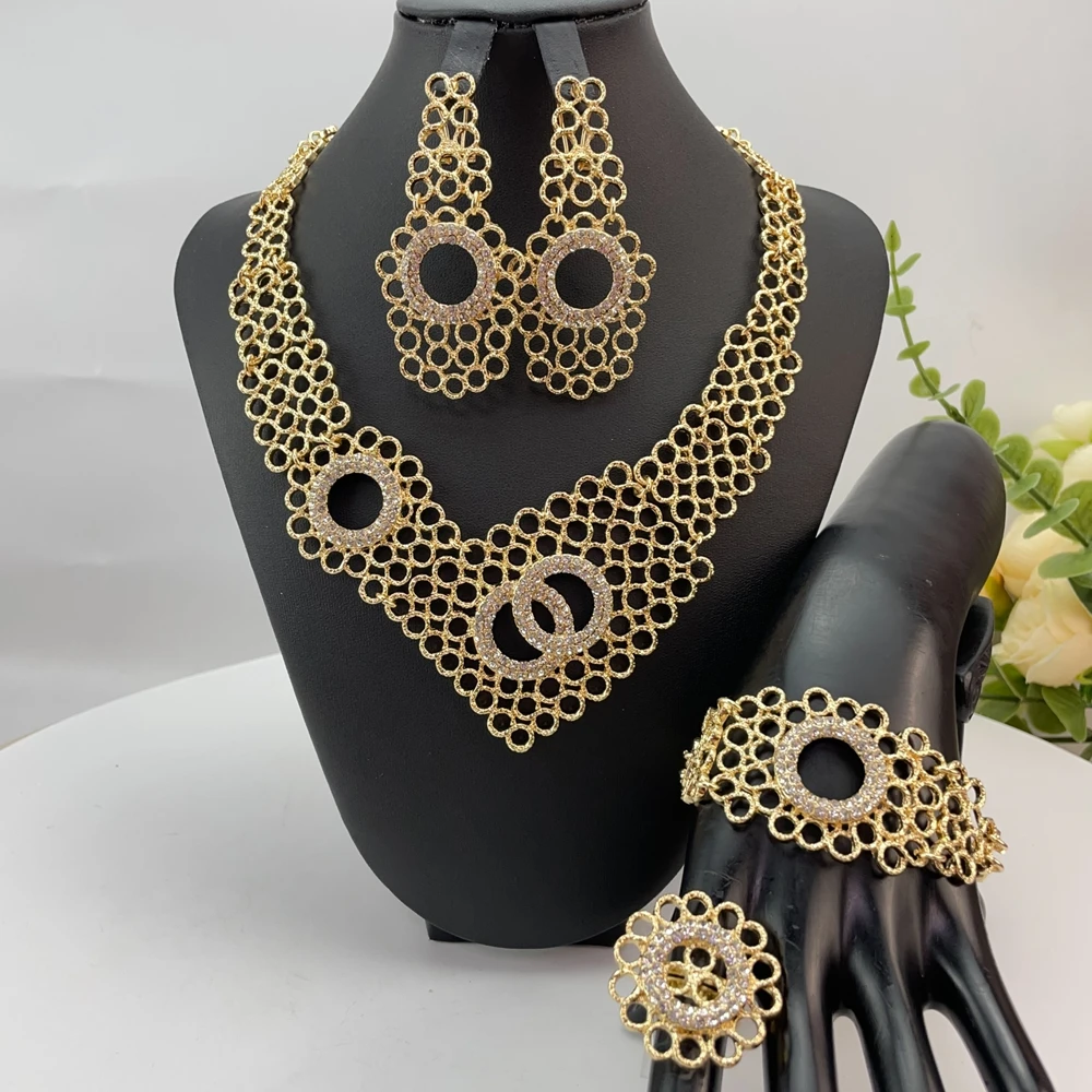 Latest Brazilian Exquisite Handmade Beautiful Necklace Wedding Party Accessories Fashion Women Jewelry Set FHK28399
Latest Brazilian Exquisite Handmade Beautiful Necklace Wedding Party Accessories Fashion Women Jewelry Set FHK28399