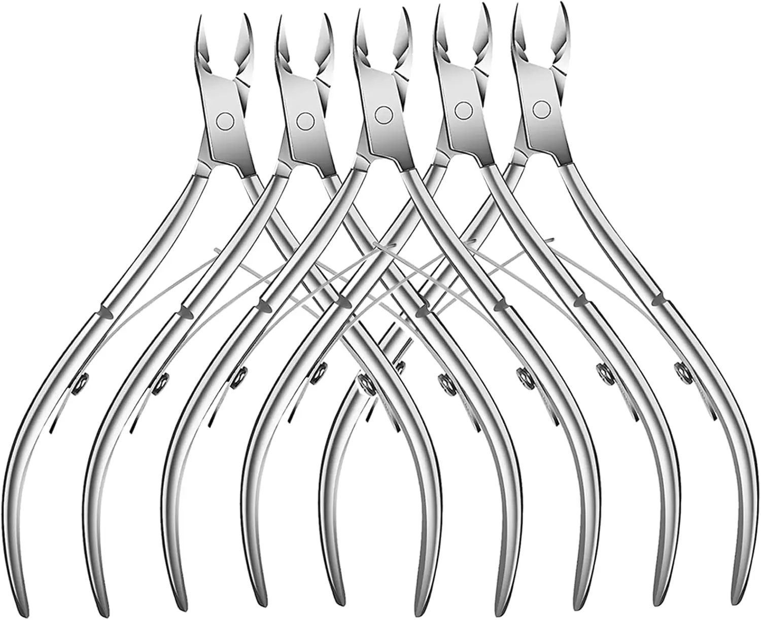 Professional Stainless Steel Cuticle Trimmer Set - 5 Pack Manicure Pedicure Tools for Nails
Professional Stainless Steel Cuticle Trimmer Set - 5 Pack Manicure Pedicure Tools for Nails