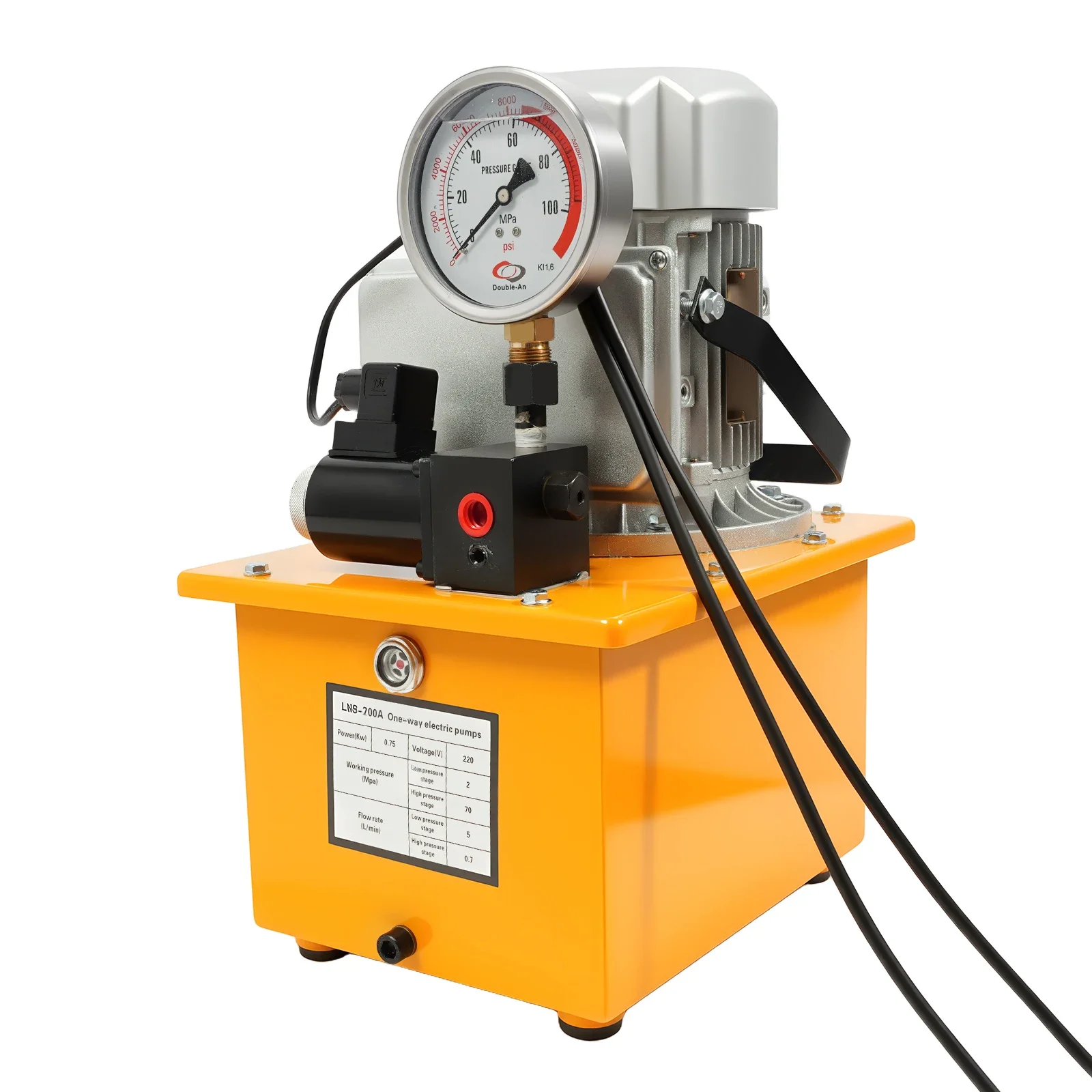 Hydraulic Pump Trailer Hydraulic Power Unit 700W Double Acting Pump Pack 1.54 Gal Tank Hand Pump for Elevators, Forklift
Hydraulic Pump Trailer Hydraulic Power Unit 700W Double Acting Pump Pack 1.54 Gal Tank Hand Pump for Elevators, Forklift