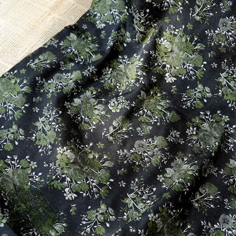 Black Background Cyan Green Floral Fashionable Opaque Soft Fabric for Women's Tops Dresses Bags & Shoes Spring Autumn Wholesale
Black Background Cyan Green Floral Fashionable Opaque Soft Fabric for Women's Tops Dresses Bags & Shoes Spring Autumn Wholesale