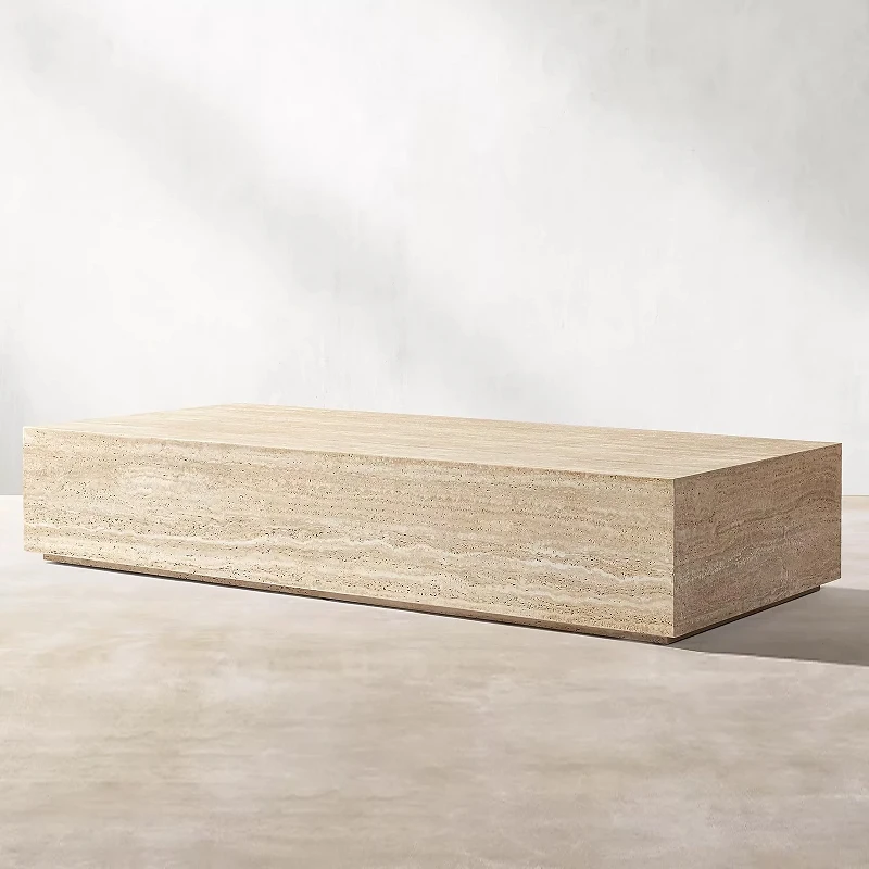 Wabi Sand wind travertine rectangular living room coffee table household light luxury designer
Wabi Sand wind travertine rectangular living room coffee table household light luxury designer