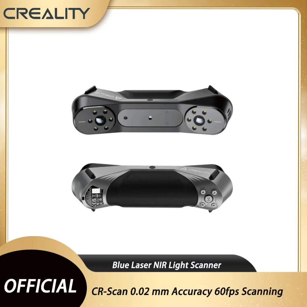 Creality 3D Scanner Raptor CR-Scan 0.02 mm Accuracy 60fps Scanning Speed 3D Printing Handheld Scan Blue Laser NIR Light Scanner
Creality 3D Scanner Raptor CR-Scan 0.02 mm Accuracy 60fps Scanning Speed 3D Printing Handheld Scan Blue Laser NIR Light Scanner
