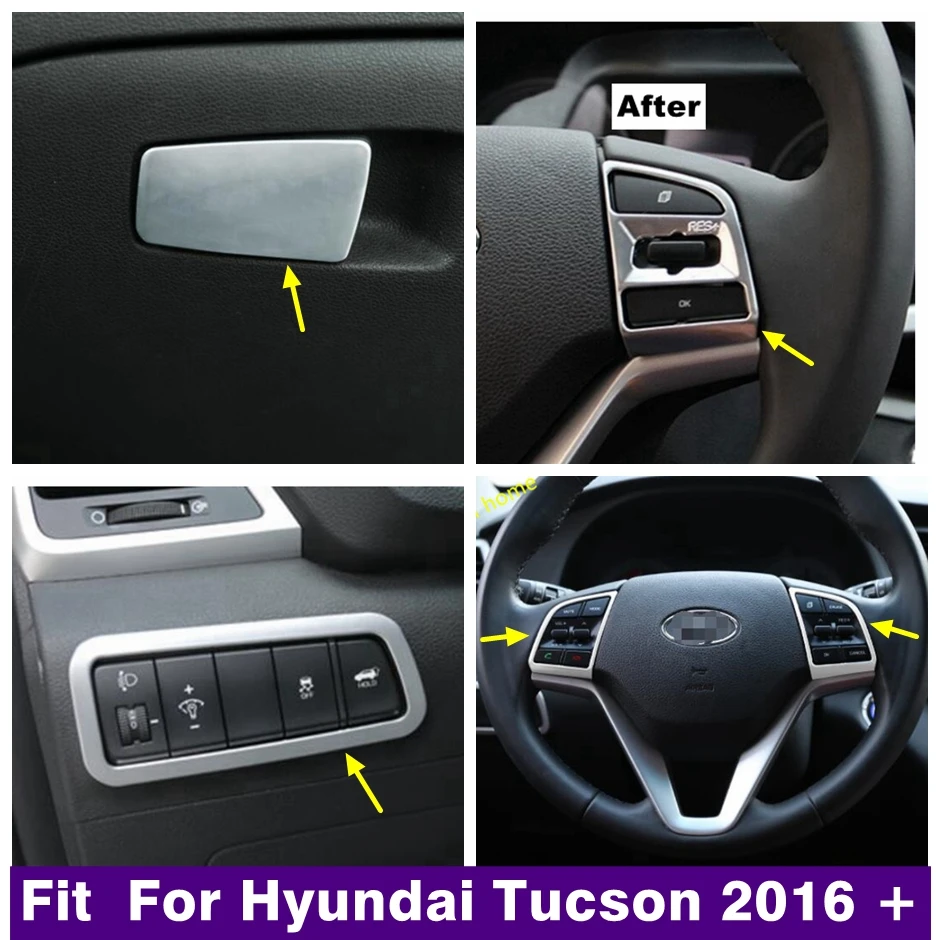 Matte Steering Wheel Glove Storage Box Lights Control Decoration Panel Cover Trim For Hyundai Tucson 2016 - 2020 Car Accessories
Matte Steering Wheel Glove Storage Box Lights Control Decoration Panel Cover Trim For Hyundai Tucson 2016 - 2020 Car Accessories