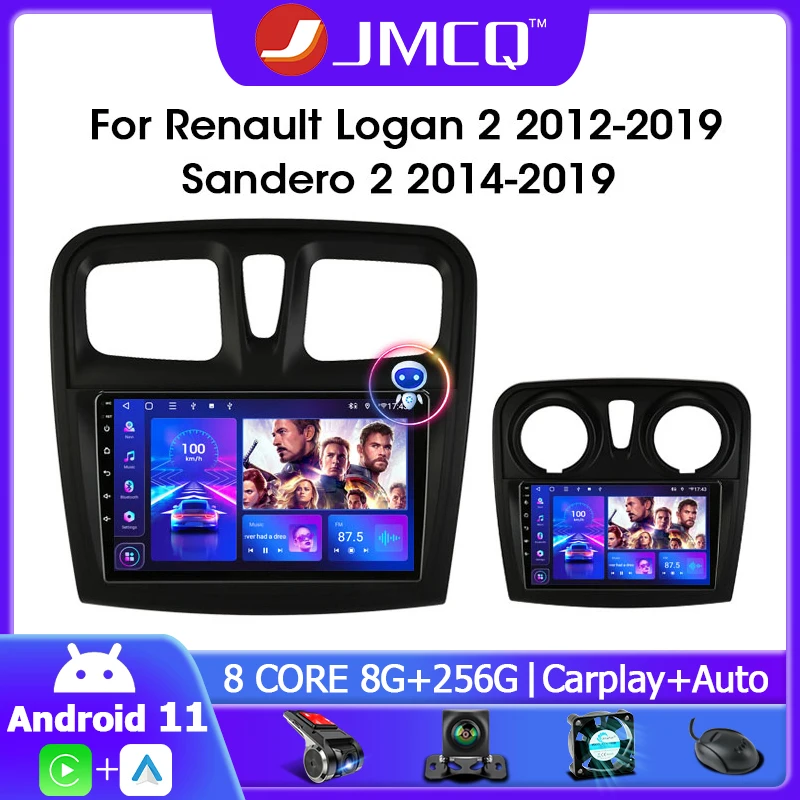 JMCQ 2Din Android 11 Car Stereo Radio for Renault Logan 2 2012-2019 Sandero 2 2014-2019 Multimedia Player GPS 4G Carplay Audio
JMCQ 2Din Android 11 Car Stereo Radio for Renault Logan 2 2012-2019 Sandero 2 2014-2019 Multimedia Player GPS 4G Carplay Audio