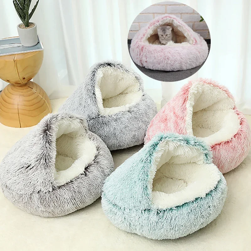 Cat Bed Pet Mattress Warm Soft Plush Pet Bed with Cover Round 2 in 1 Soft Plush Pet Bed Semi-closed Small Dogs Cats Sleeping Bag
Cat Bed Pet Mattress Warm Soft Plush Pet Bed with Cover Round 2 in 1 Soft Plush Pet Bed Semi-closed Small Dogs Cats Sleeping Bag
