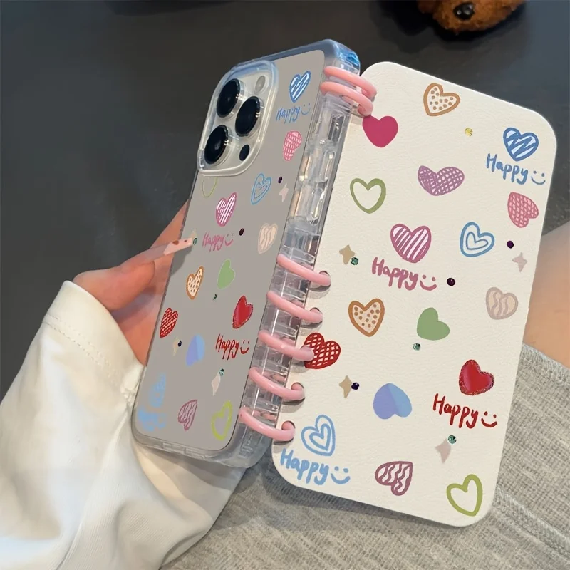 Colorful Love Creative Flip Flip Notebook Case Suitable for iPhone 17 16 15 14 13 12 11 Pro/Max/Plus Anti Drop and Anti Shock
Colorful Love Creative Flip Flip Notebook Case Suitable for iPhone 17 16 15 14 13 12 11 Pro/Max/Plus Anti Drop and Anti Shock