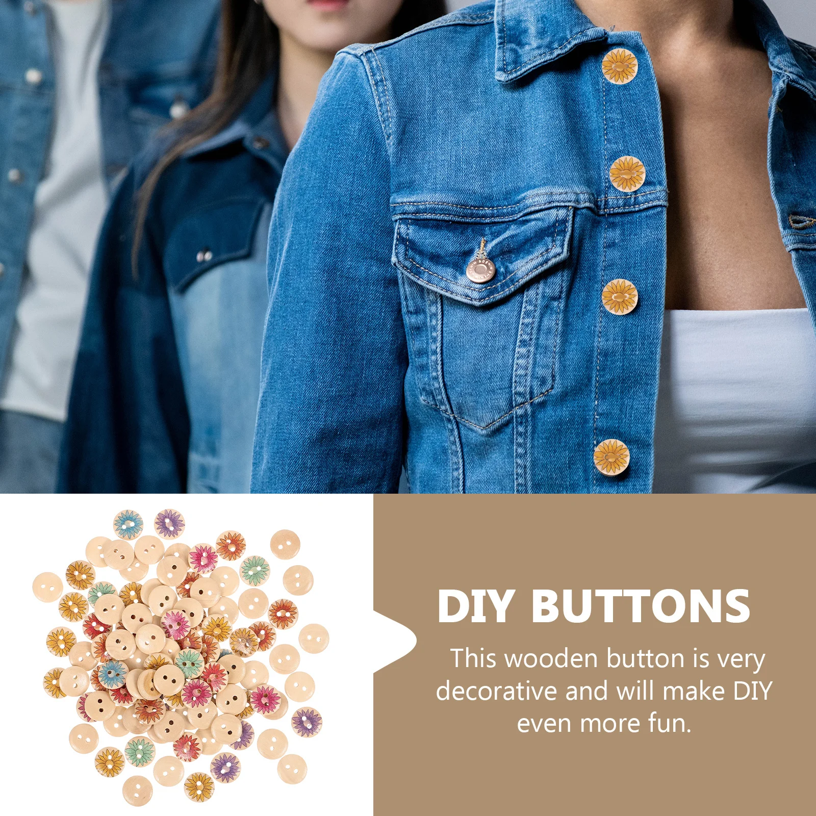 1 Bag Vintage Wooden Soccer Buttons DIY Sewing Decorative Coat Buttons for Clothes Craft Supplies Lightweight Durable Chic Style
1 Bag Vintage Wooden Soccer Buttons DIY Sewing Decorative Coat Buttons for Clothes Craft Supplies Lightweight Durable Chic Style