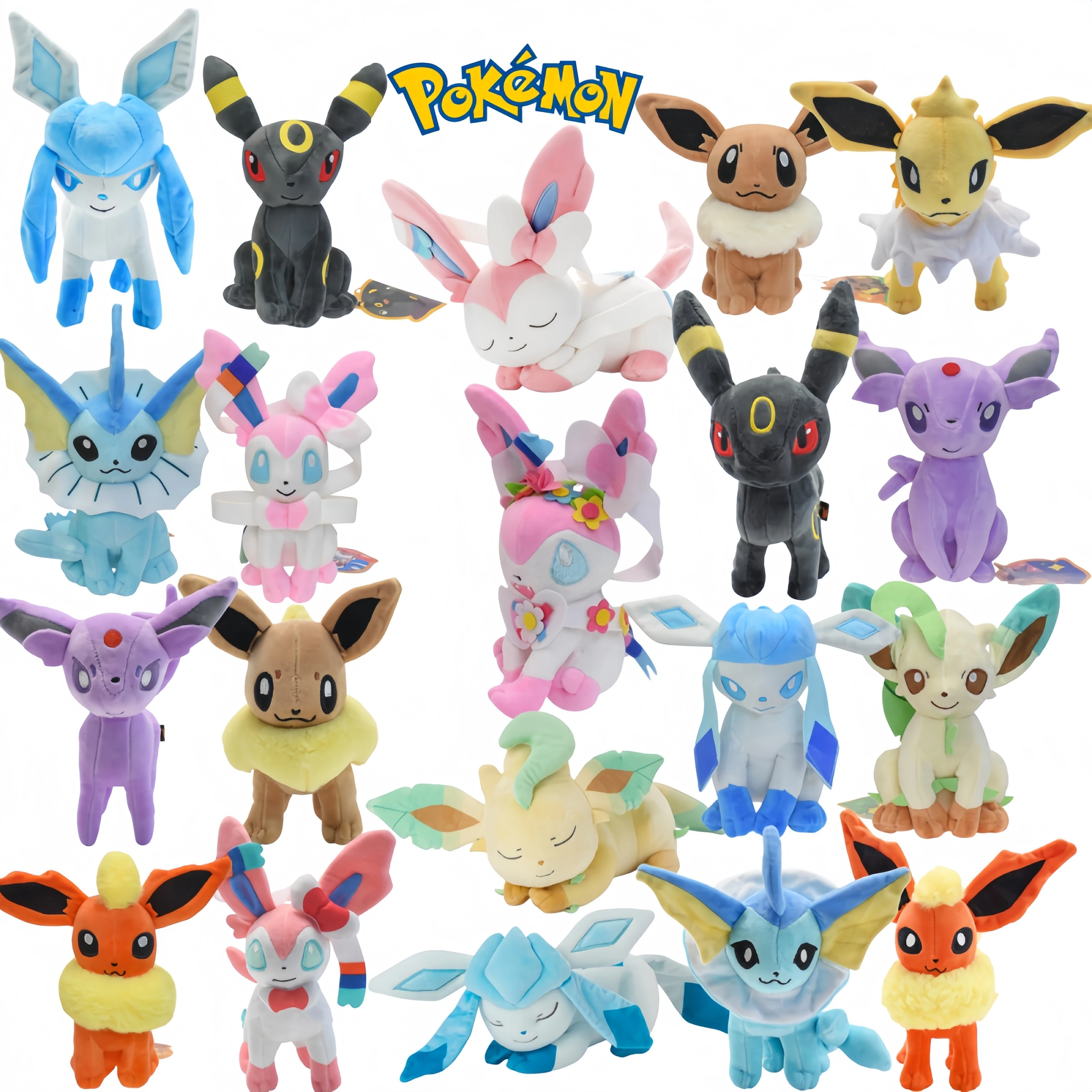 Combination sales Set Eevee Family Pokemon Plush Toys Peluche Sylveon Umbreon Vaporeon Flareon Pikachu Stuffed Dolls Kids Gift
Combination sales Set Eevee Family Pokemon Plush Toys Peluche Sylveon Umbreon Vaporeon Flareon Pikachu Stuffed Dolls Kids Gift