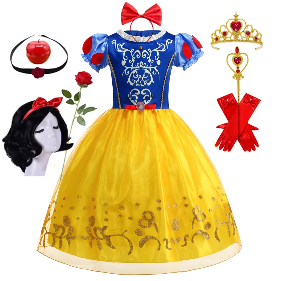 Snow White Princess Dress Girl Puff Sleeve Cosplay Costume Halloween Summer Vestido Kids Birthday Ball Gown Clothes
Snow White Princess Dress Girl Puff Sleeve Cosplay Costume Halloween Summer Vestido Kids Birthday Ball Gown Clothes