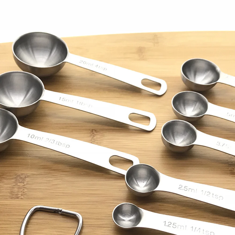 9 Pcs/Set Measuring Spoon Cup Spoons Slotted Tablespoon Powder Measure Stainless Steel
9 Pcs/Set Measuring Spoon Cup Spoons Slotted Tablespoon Powder Measure Stainless Steel