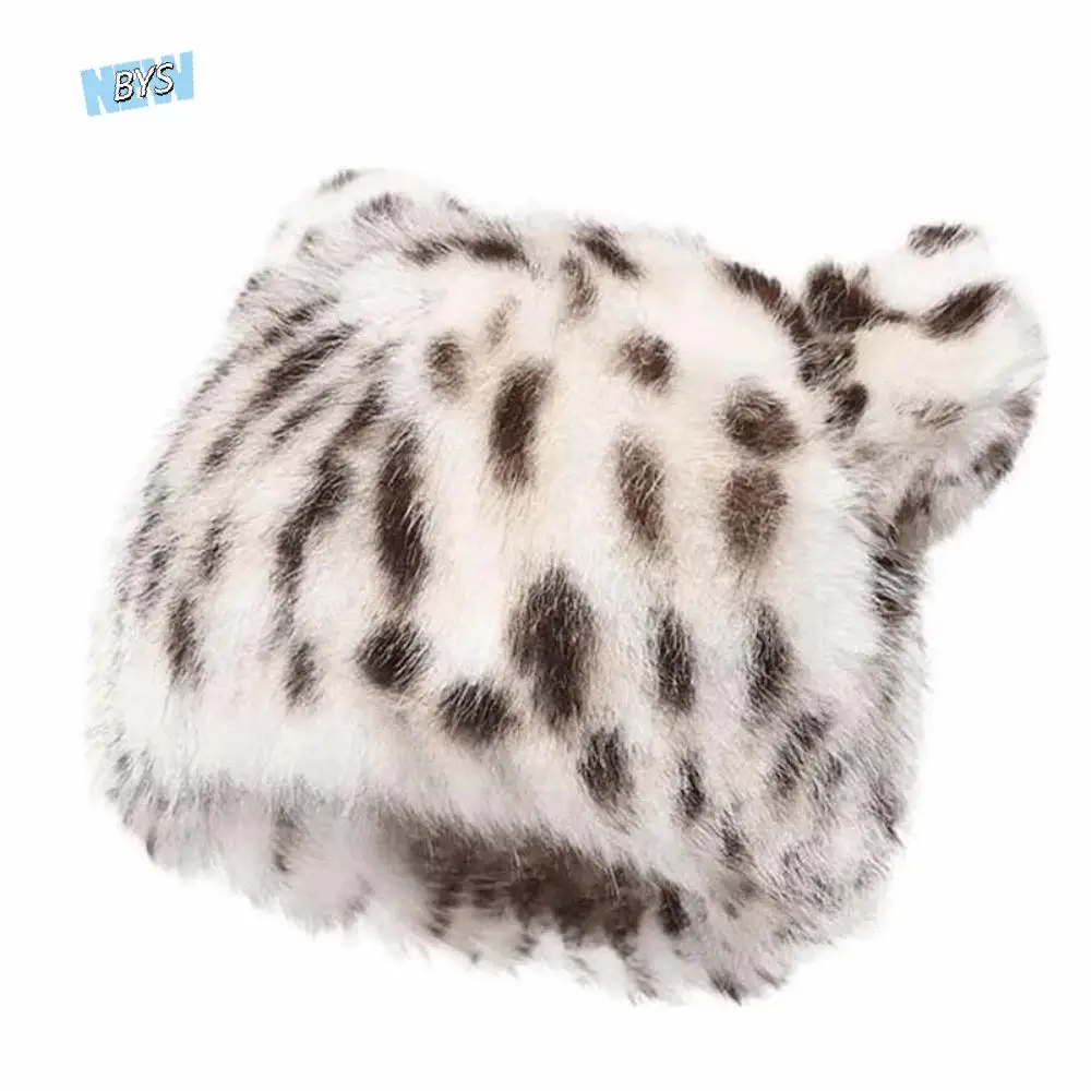 Fashion Imitation Mink Fur Leopard Print Beanie Korean Style Soft Plush Bear Hat Elastic Retro Brimless Pullover Cap Female
Fashion Imitation Mink Fur Leopard Print Beanie Korean Style Soft Plush Bear Hat Elastic Retro Brimless Pullover Cap Female
