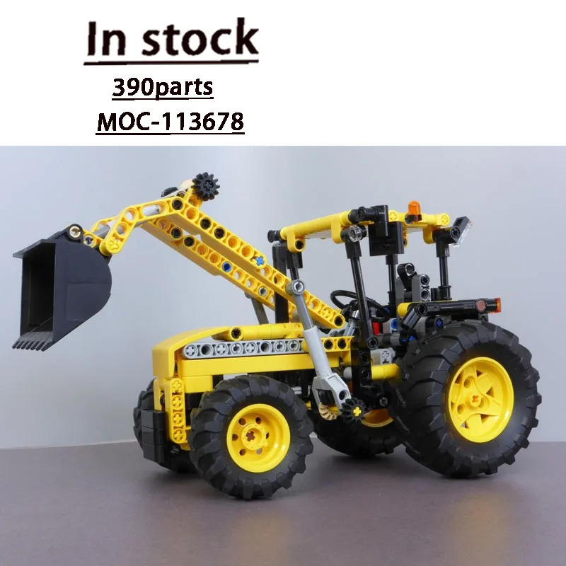 MOC-113678 Urban Farm Agricultural Yellow Tractor Loader Building Block Model 390 Parts Boys Children Birthday Toy Gift
MOC-113678 Urban Farm Agricultural Yellow Tractor Loader Building Block Model 390 Parts Boys Children Birthday Toy Gift