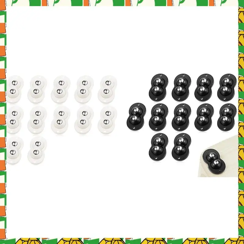 Professional Tool 12Pcs Mini Self Adhesive Swivel Caster Wheels Casters Double Bead Universal Wheel For Furniture Box Mini Rolle
Professional Tool 12Pcs Mini Self Adhesive Swivel Caster Wheels Casters Double Bead Universal Wheel For Furniture Box Mini Rolle