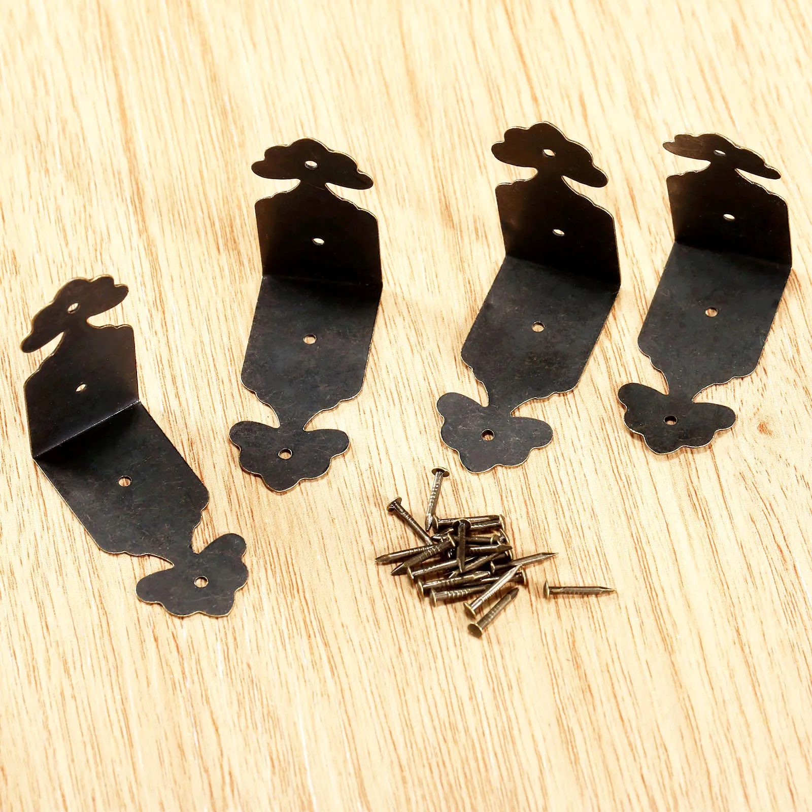 4pcs Jewelry Box Wood Case Feet Leg Corner Protector 9*39*18mm Decorative Furniture Leg Corner Guard with Nails
4pcs Jewelry Box Wood Case Feet Leg Corner Protector 9*39*18mm Decorative Furniture Leg Corner Guard with Nails