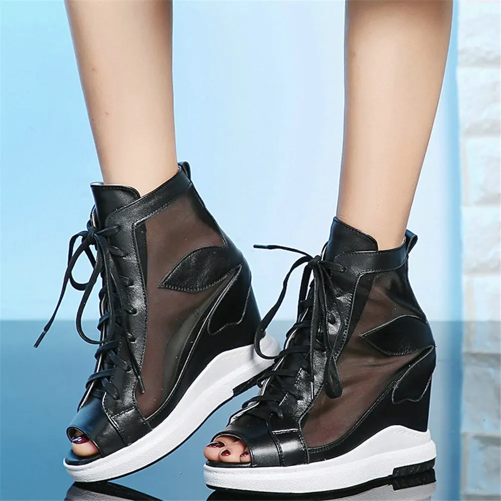 Big Size 43 44 45 46 Sandals Women Genuine Leather Wedges High Heel Ankle Boots Open Toe Fashion Sneakers Summer Plus Size Pumps
Big Size 43 44 45 46 Sandals Women Genuine Leather Wedges High Heel Ankle Boots Open Toe Fashion Sneakers Summer Plus Size Pumps